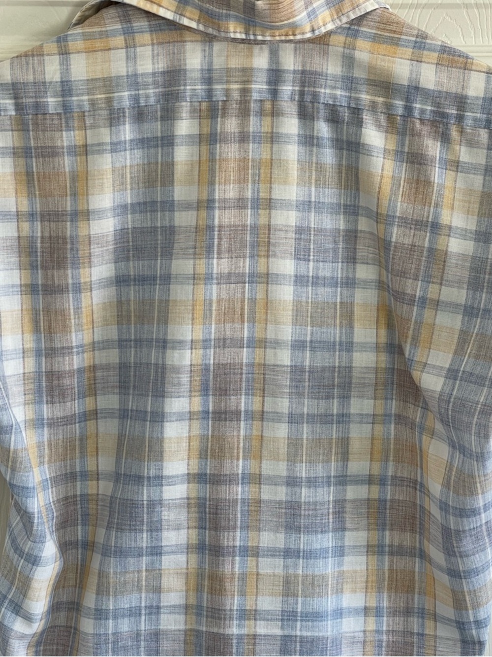 Vintage Levi’s Plaid Short Sleeve Button Down Shirt Men’s Medium Lightweight - Picture 6 of 6